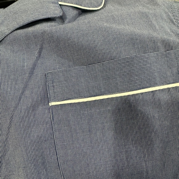 Roundtree Yorke Men's Blue Long Pant Sleeve Pajamas PJ Set NWT 2X Tall 3X Big - Picture 4 of 4